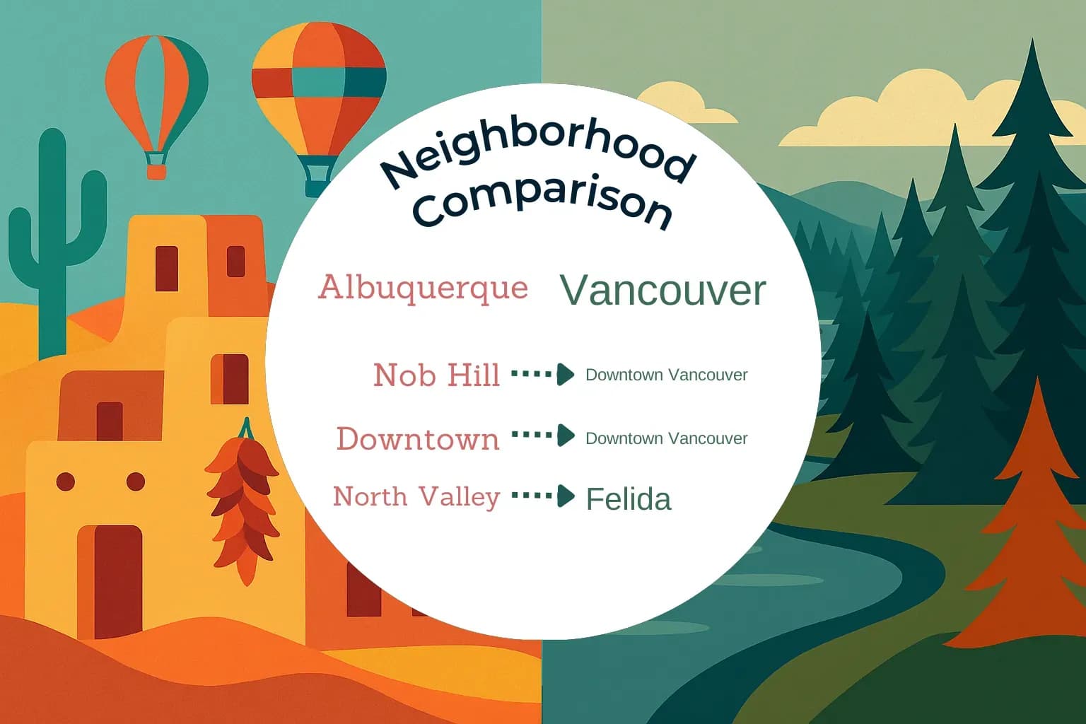 Albuquerque vs Vancouver Neighborhood Comparison