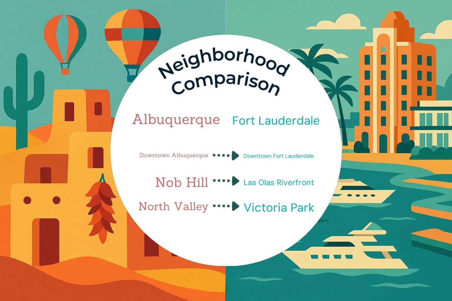 Albuquerque vs Fort Lauderdale Neighborhood Comparison