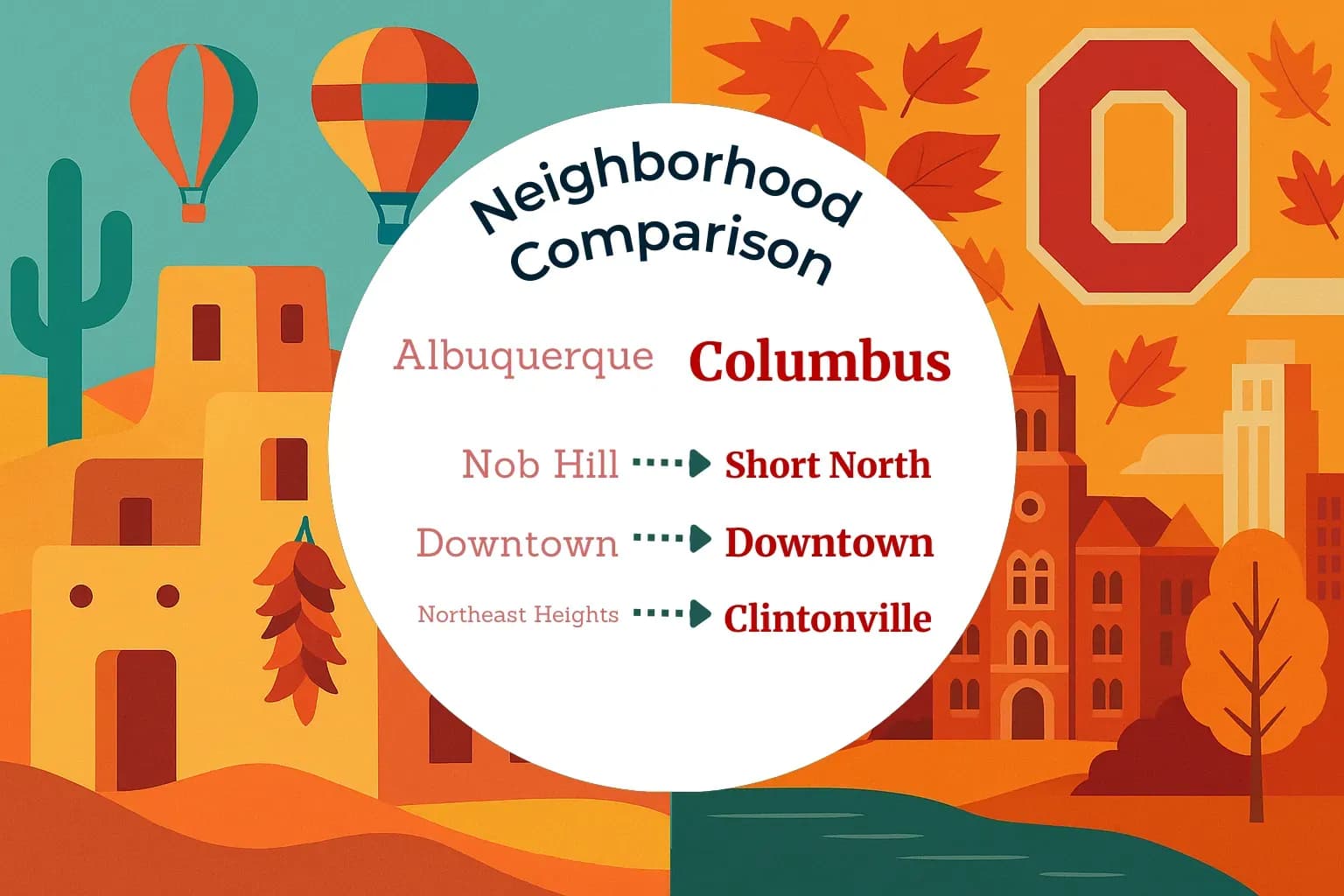 Albuquerque vs Columbus Neighborhood Comparison
