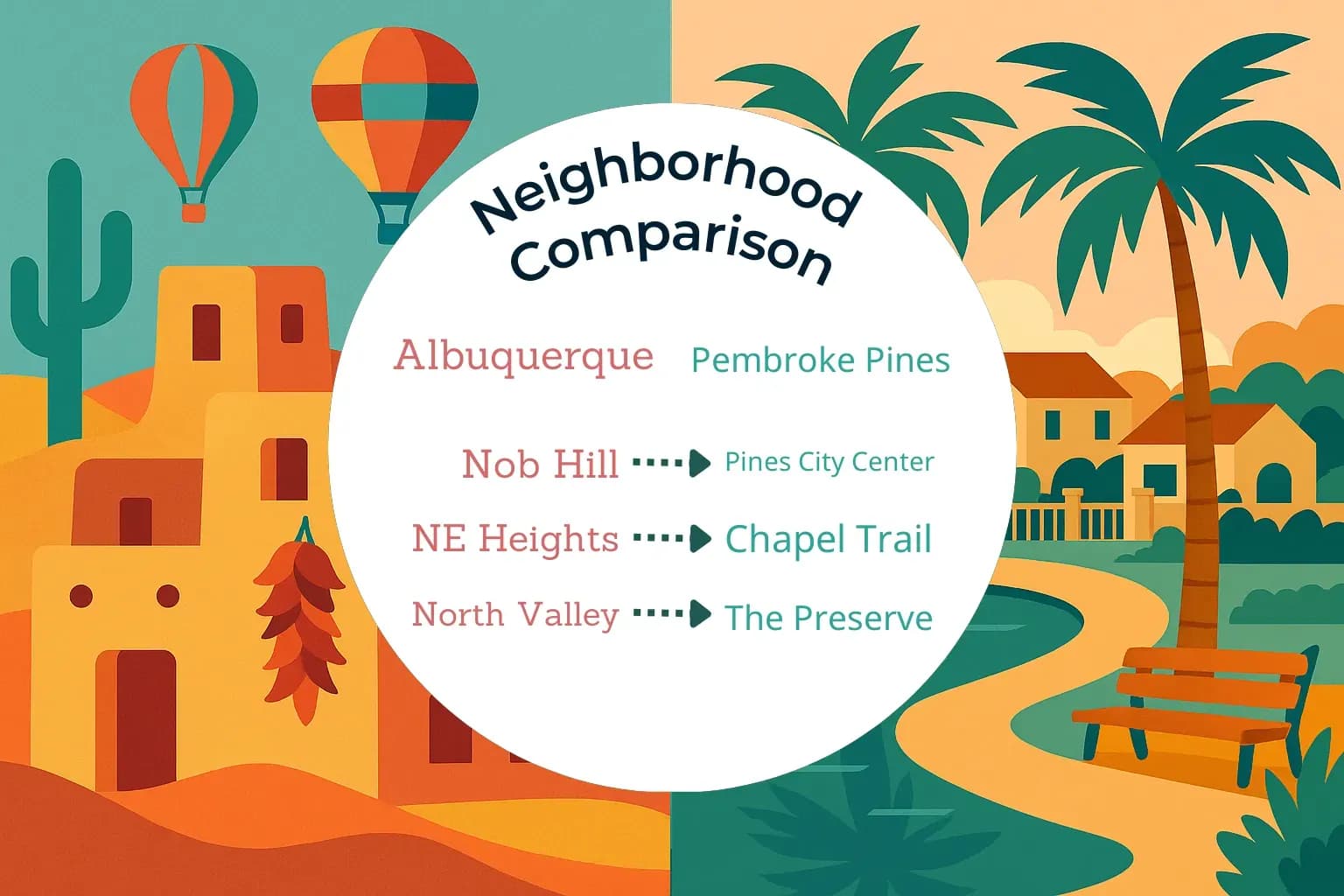 Albuquerque vs Pembroke Pines Neighborhood Comparison