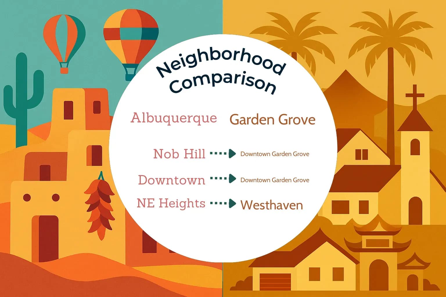 Albuquerque vs Garden Grove Neighborhood Comparison