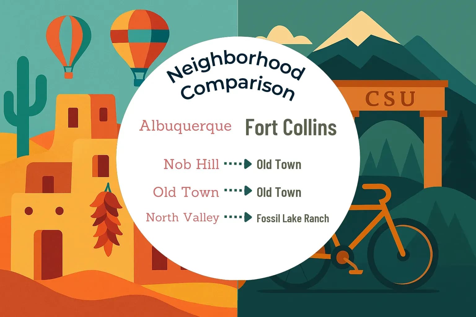 Albuquerque vs Fort Collins Neighborhood Comparison