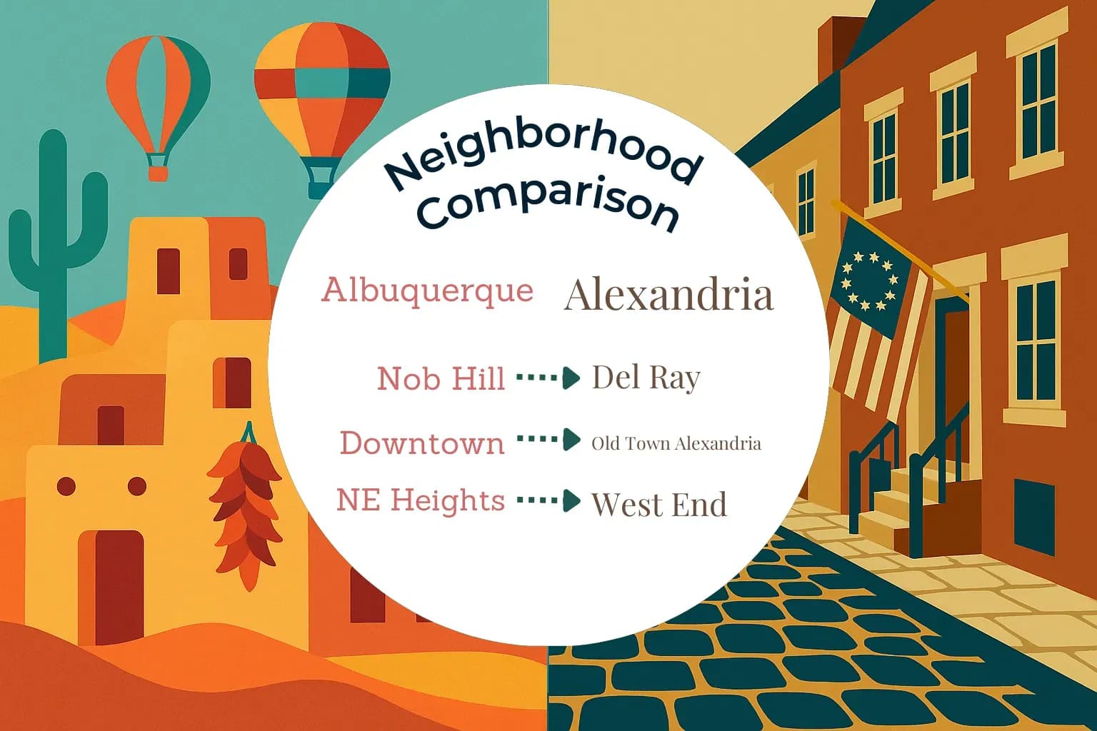 Albuquerque vs Alexandria Neighborhood Comparison