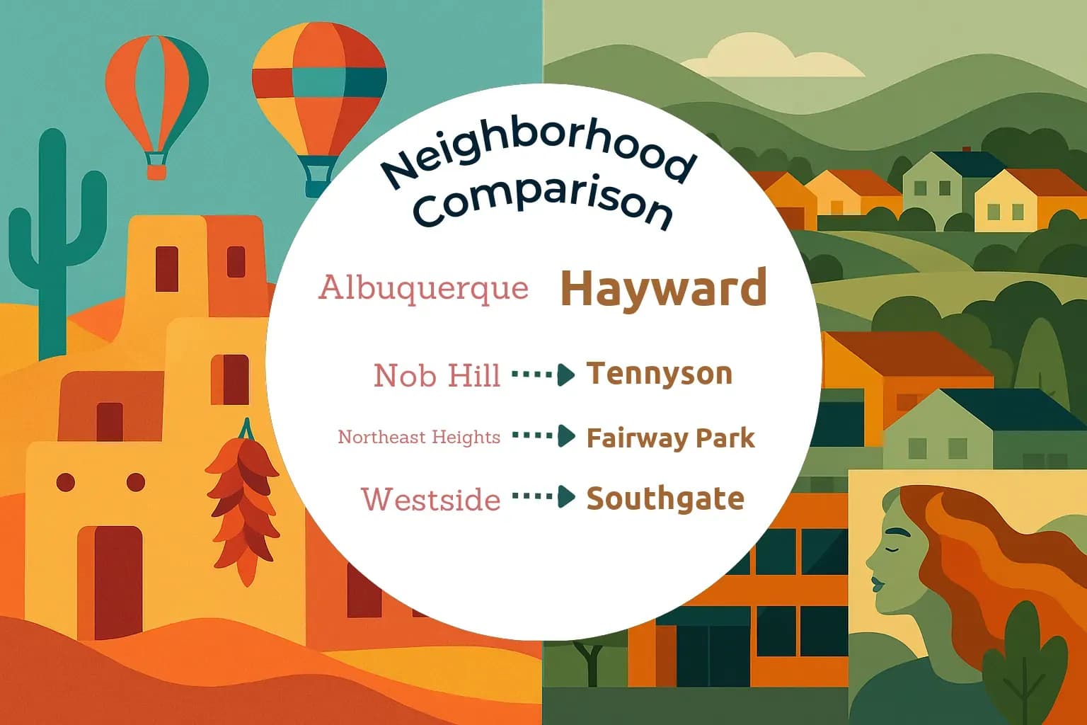 Albuquerque vs Hayward Neighborhood Comparison