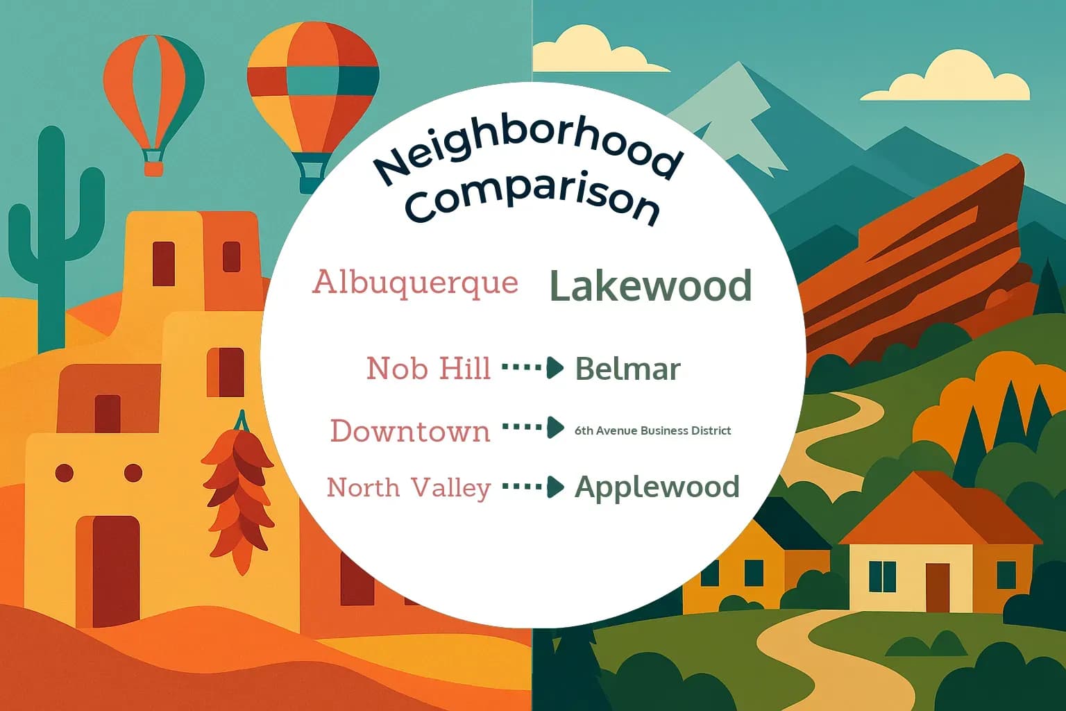 Albuquerque vs Lakewood Neighborhood Comparison