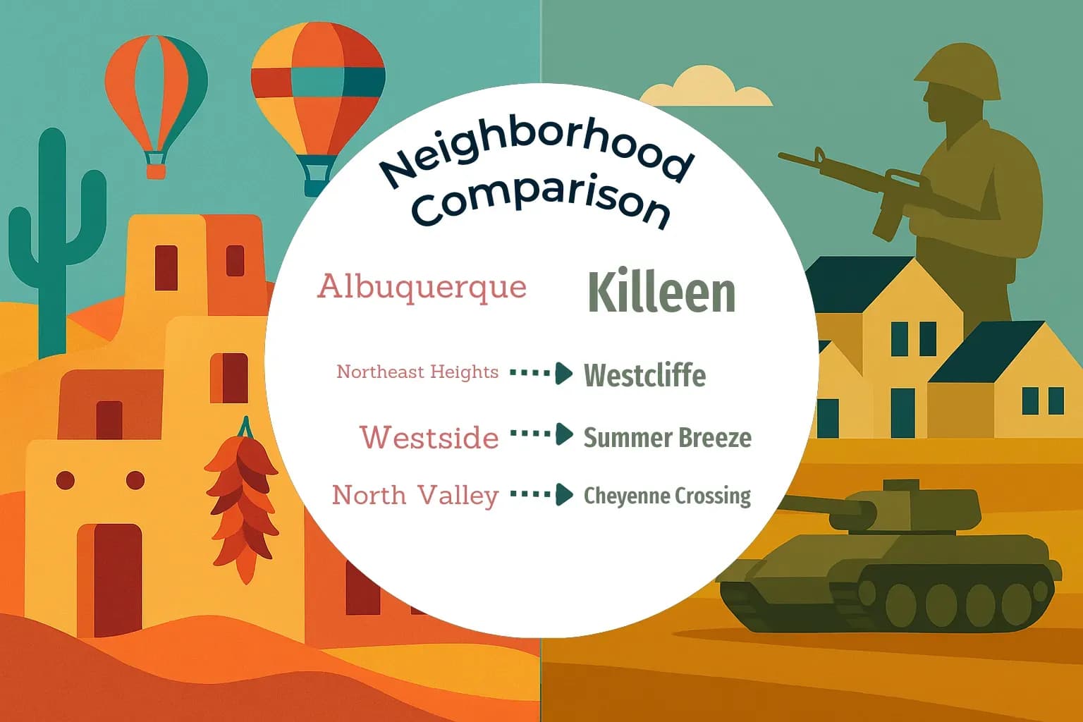 Albuquerque vs Killeen Neighborhood Comparison