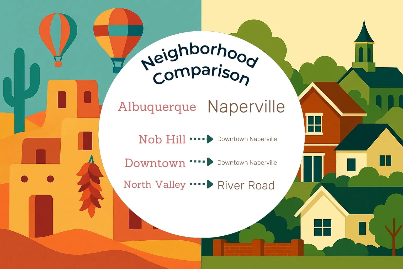 Albuquerque vs Naperville Neighborhood Comparison