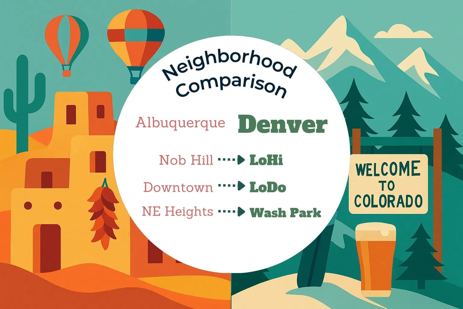Albuquerque vs Denver Neighborhood Comparison