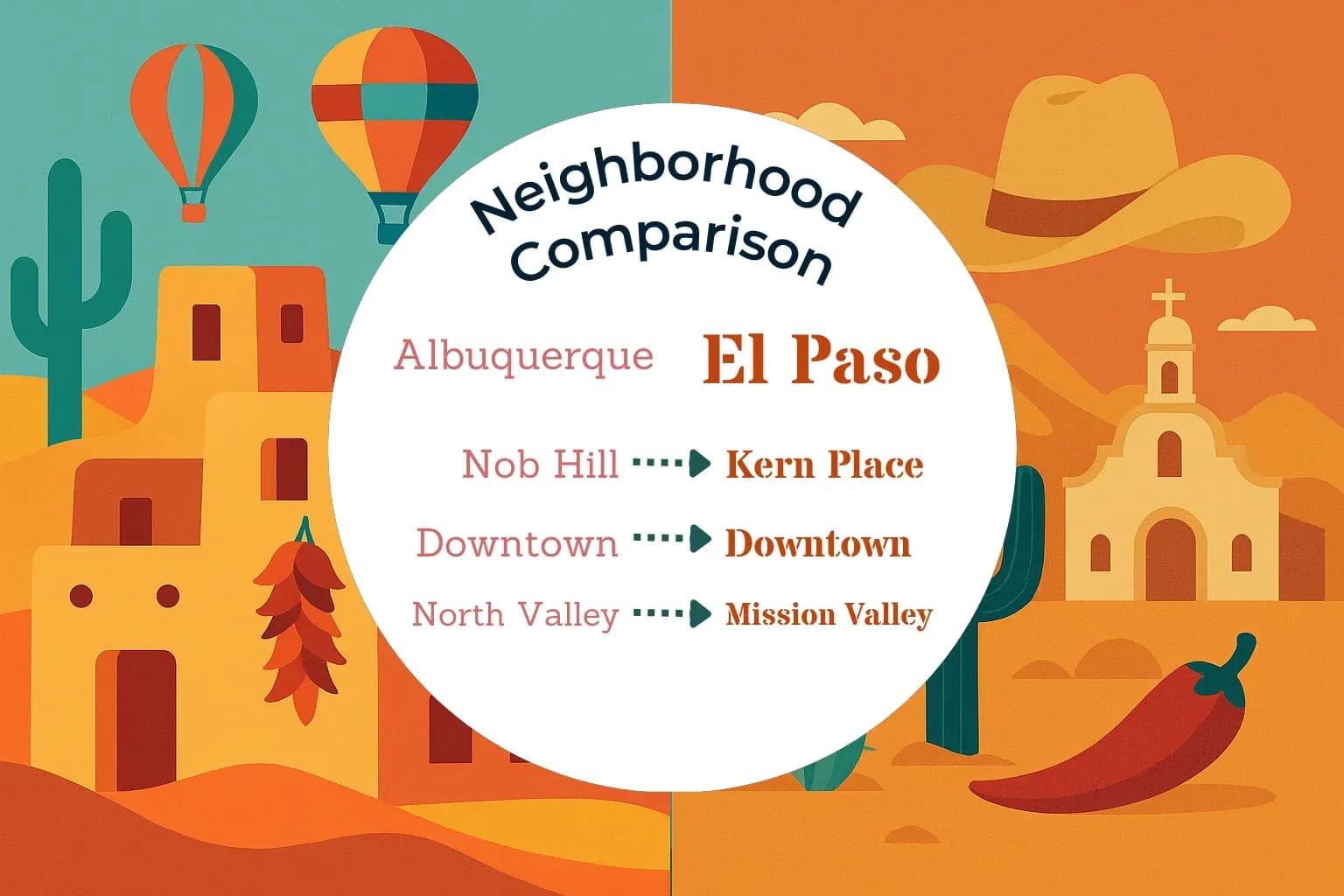 Albuquerque vs El Paso Neighborhood Comparison