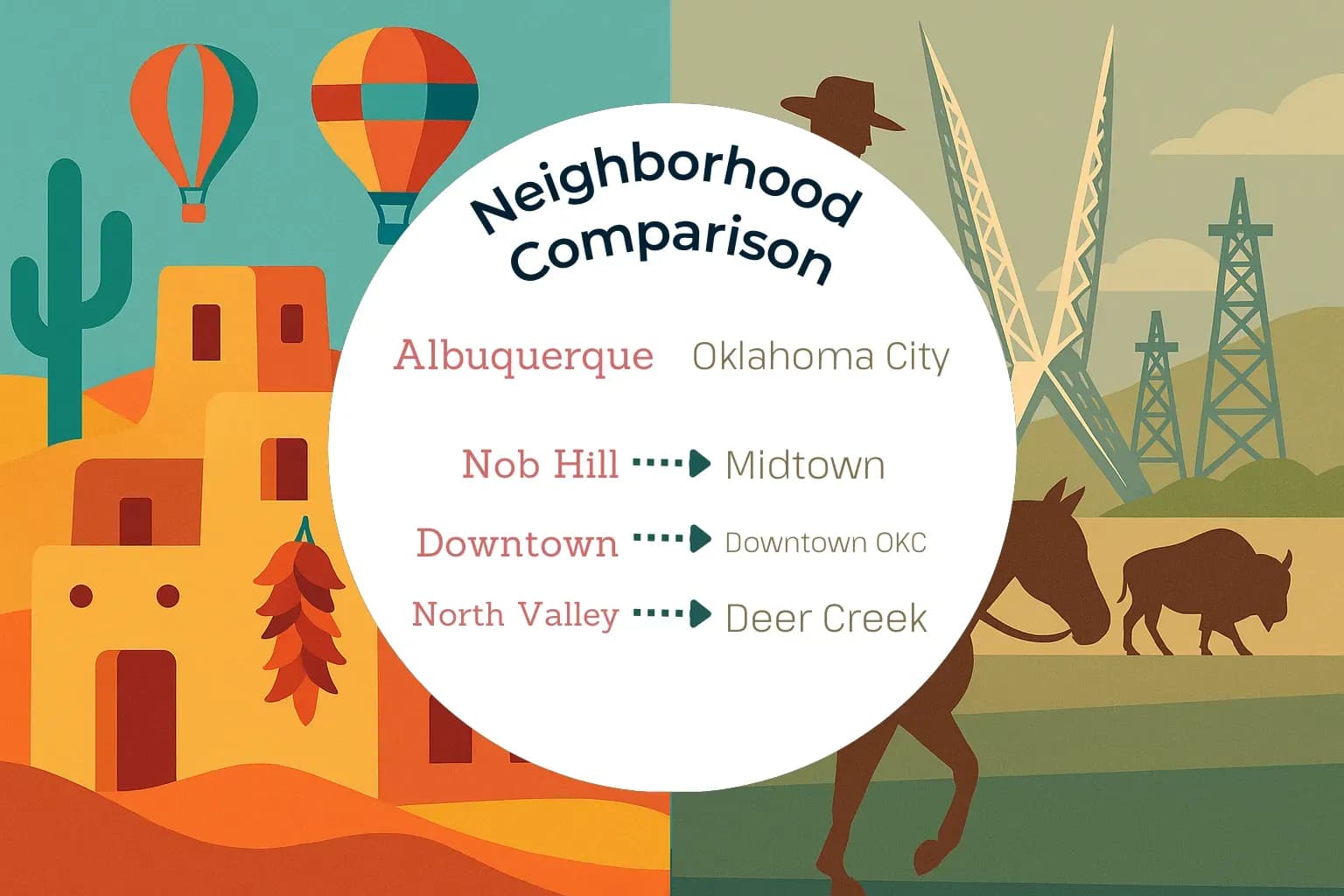 Albuquerque vs Oklahoma City Neighborhood Comparison