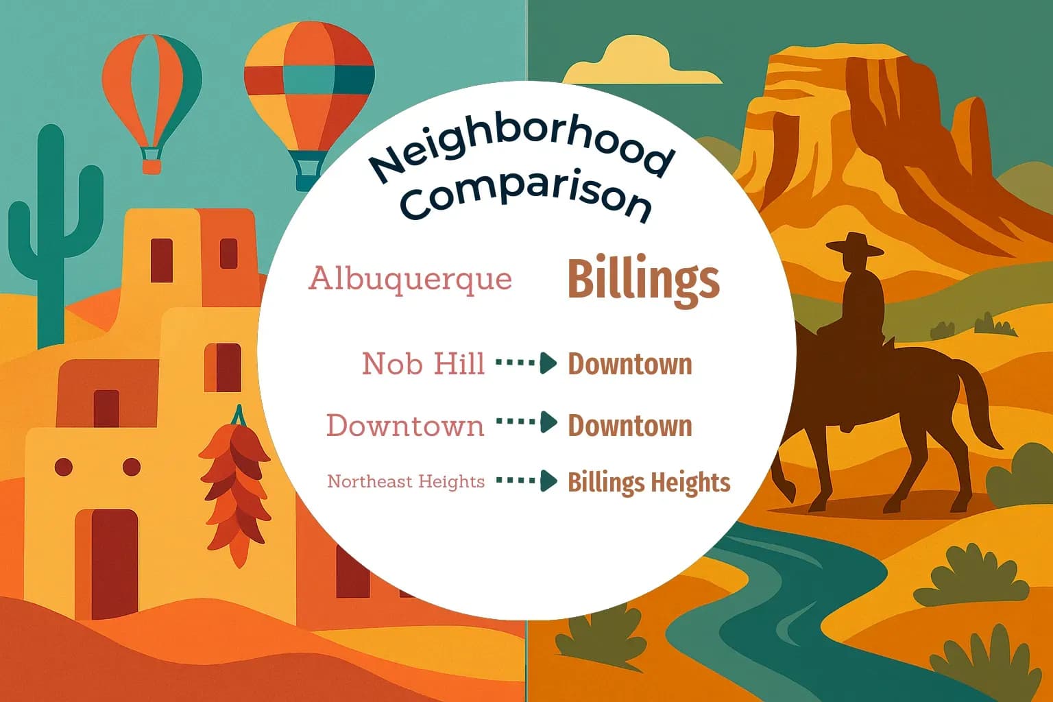 Albuquerque vs Billings Neighborhood Comparison