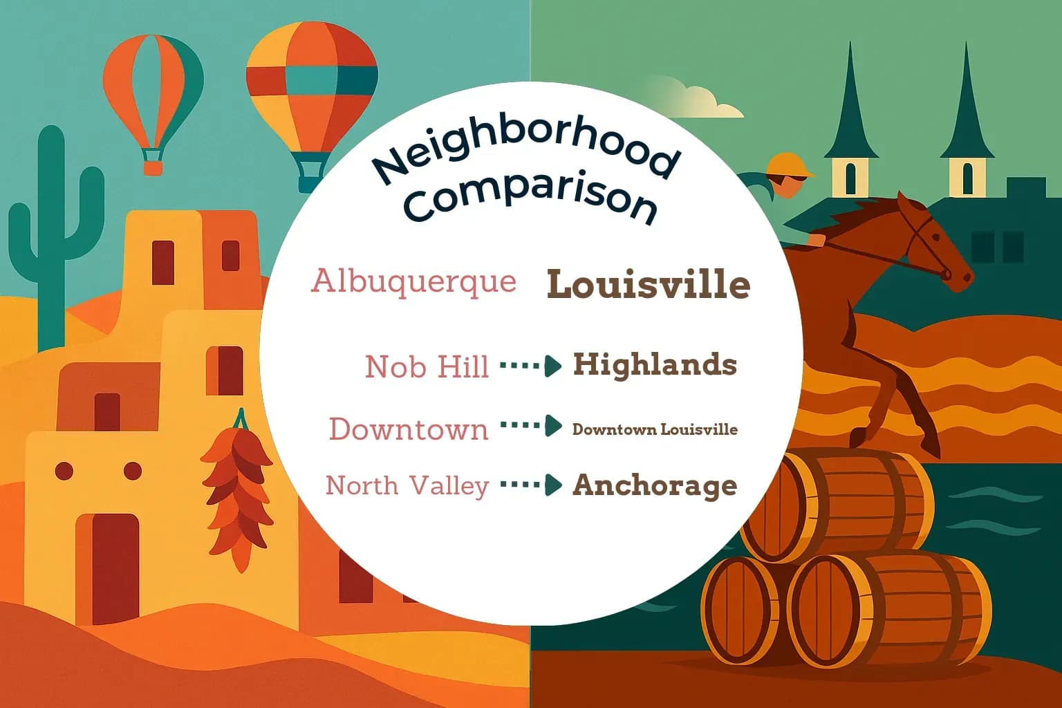 Albuquerque vs Louisville Neighborhood Comparison