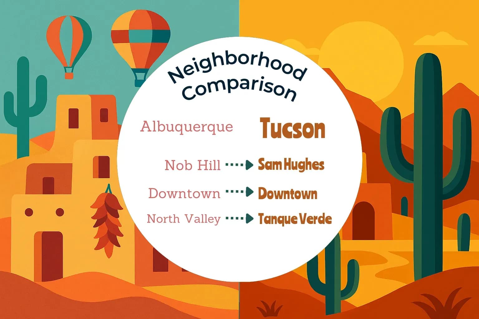Albuquerque vs Tucson Neighborhood Comparison