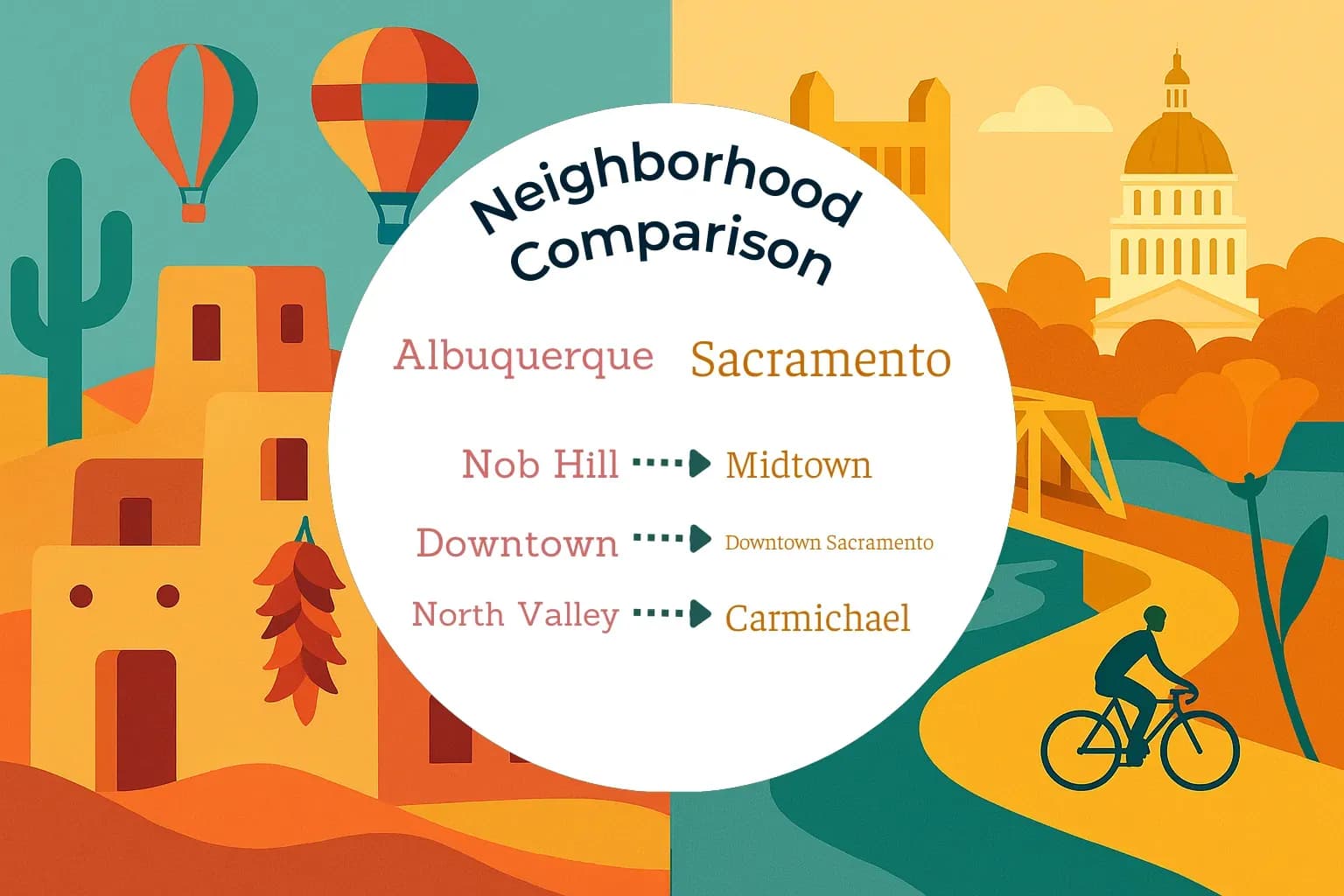 Albuquerque vs Sacramento Neighborhood Comparison