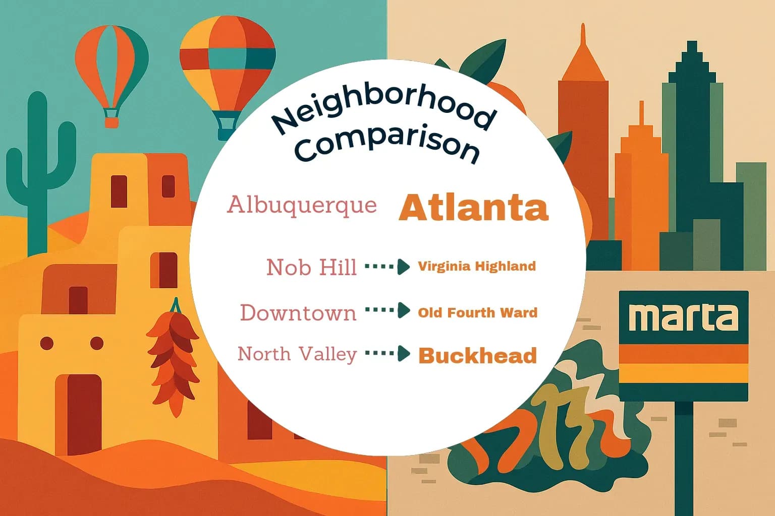 Albuquerque vs Atlanta Neighborhood Comparison