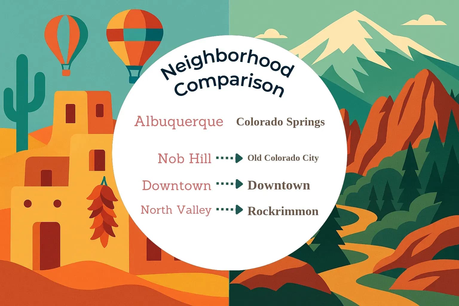 Albuquerque vs Colorado Springs Neighborhood Comparison