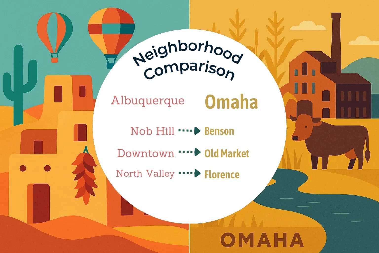 Albuquerque vs Omaha Neighborhood Comparison