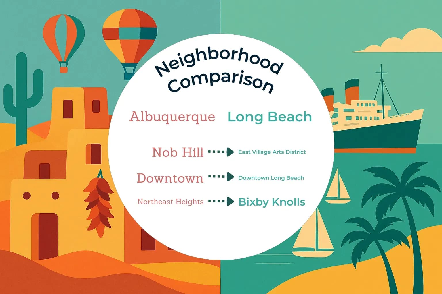 Albuquerque vs Long Beach Neighborhood Comparison