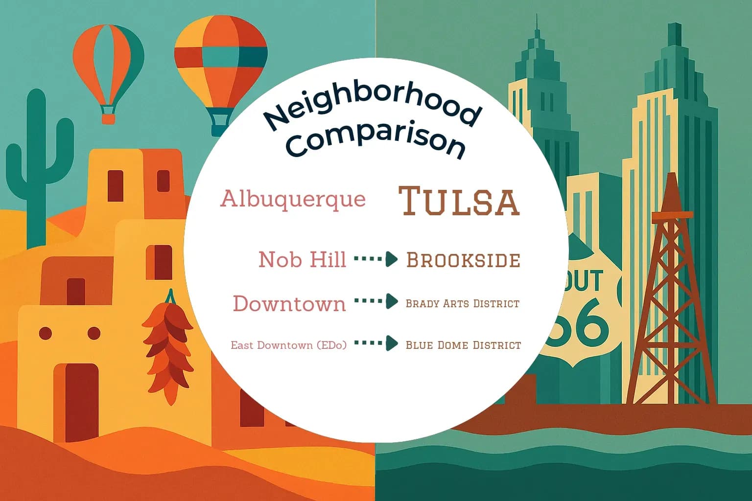 Albuquerque vs Tulsa Neighborhood Comparison