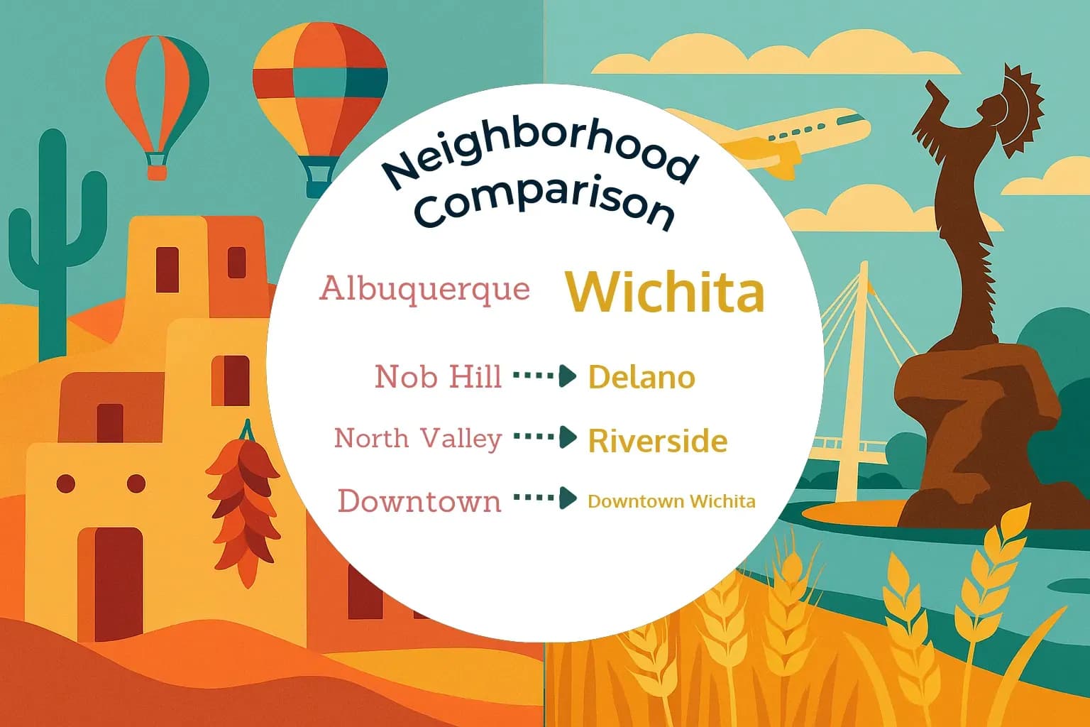 Albuquerque vs Wichita Neighborhood Comparison