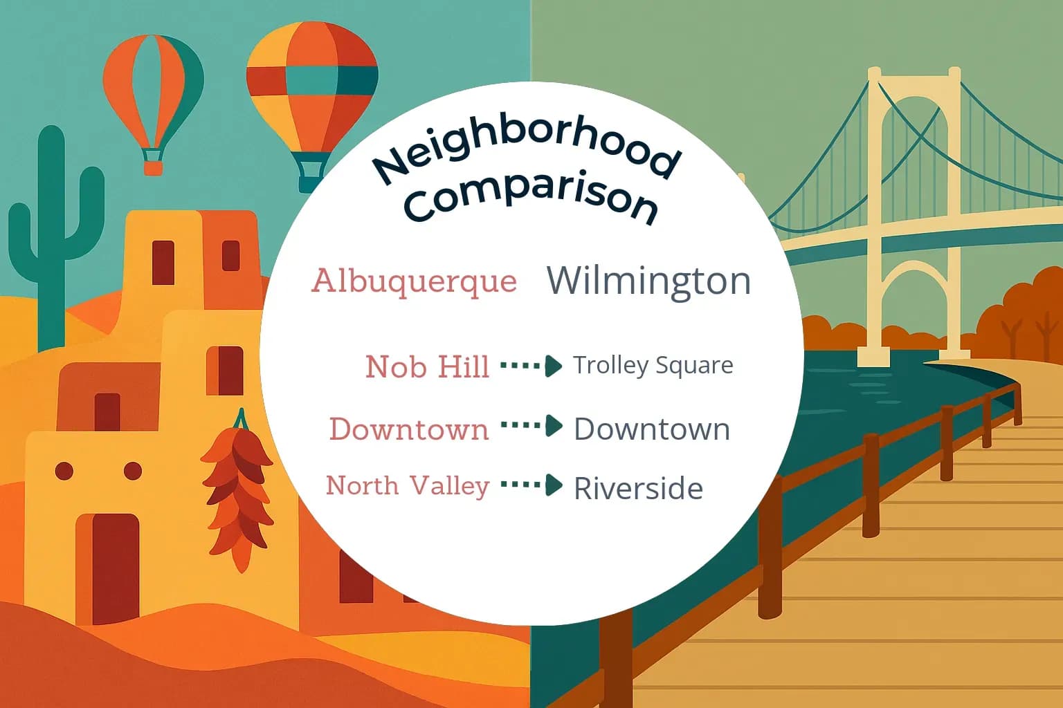 Albuquerque vs Wilmington Neighborhood Comparison