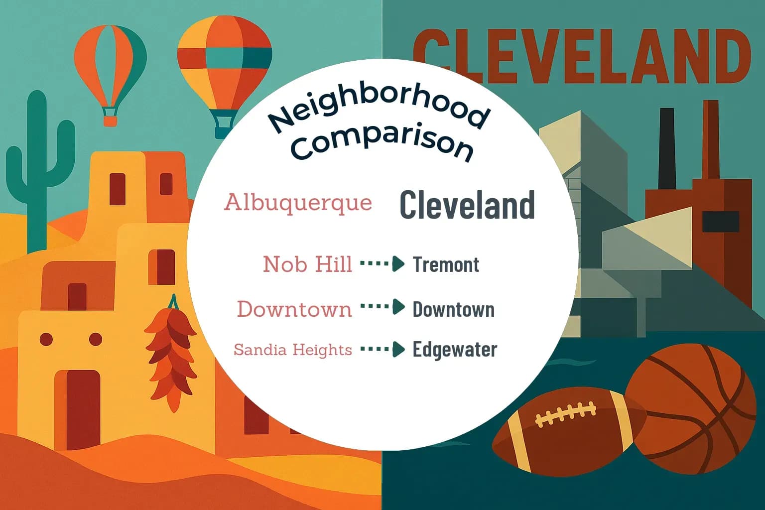 Albuquerque vs Cleveland Neighborhood Comparison