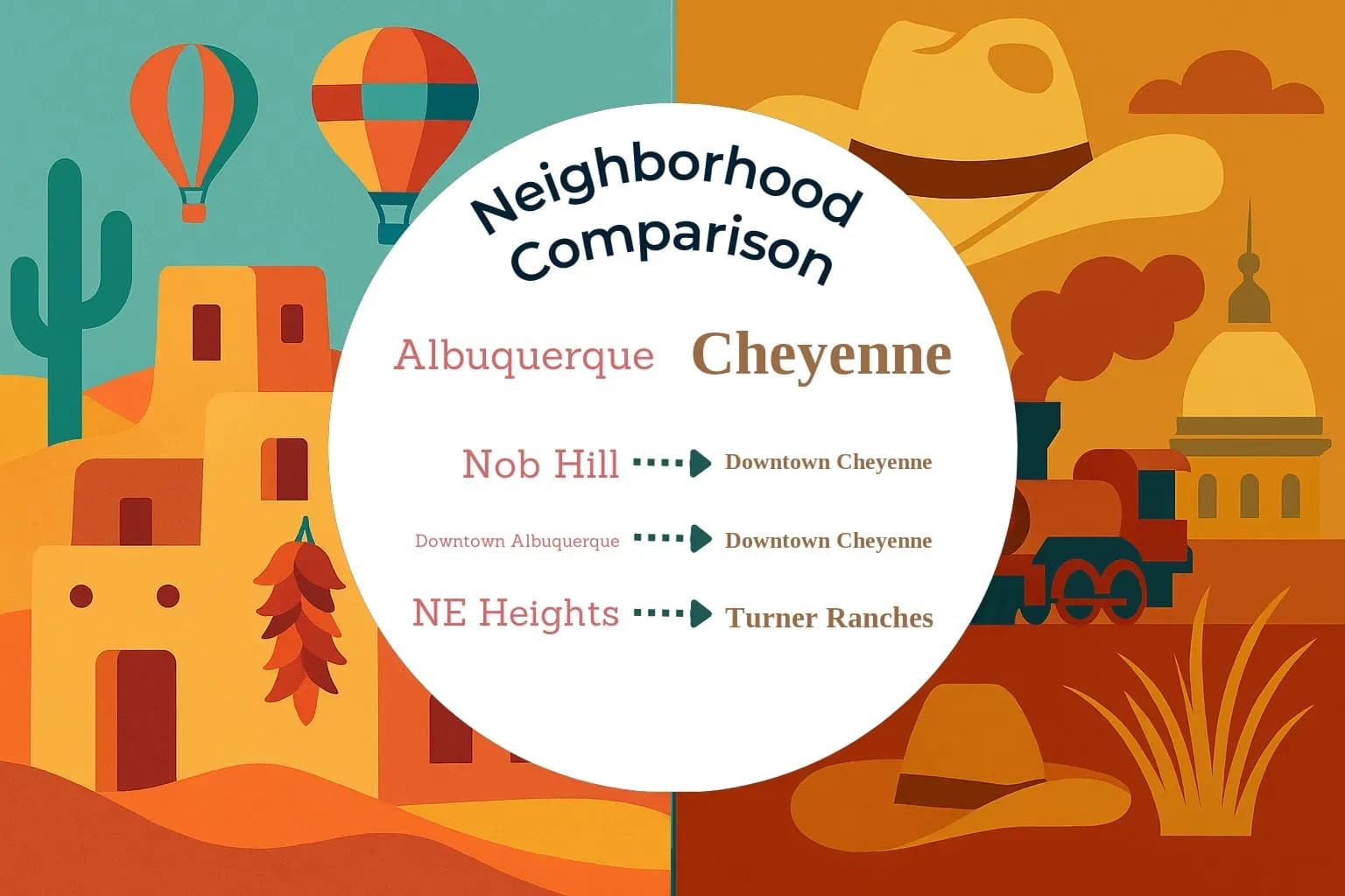 Albuquerque vs Cheyenne Neighborhood Comparison