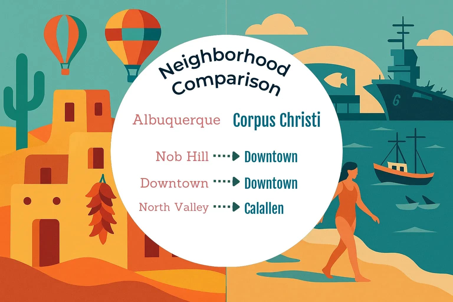 Albuquerque vs Corpus Christi Neighborhood Comparison