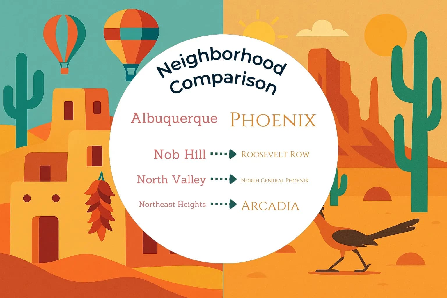 Albuquerque vs Phoenix Neighborhood Comparison