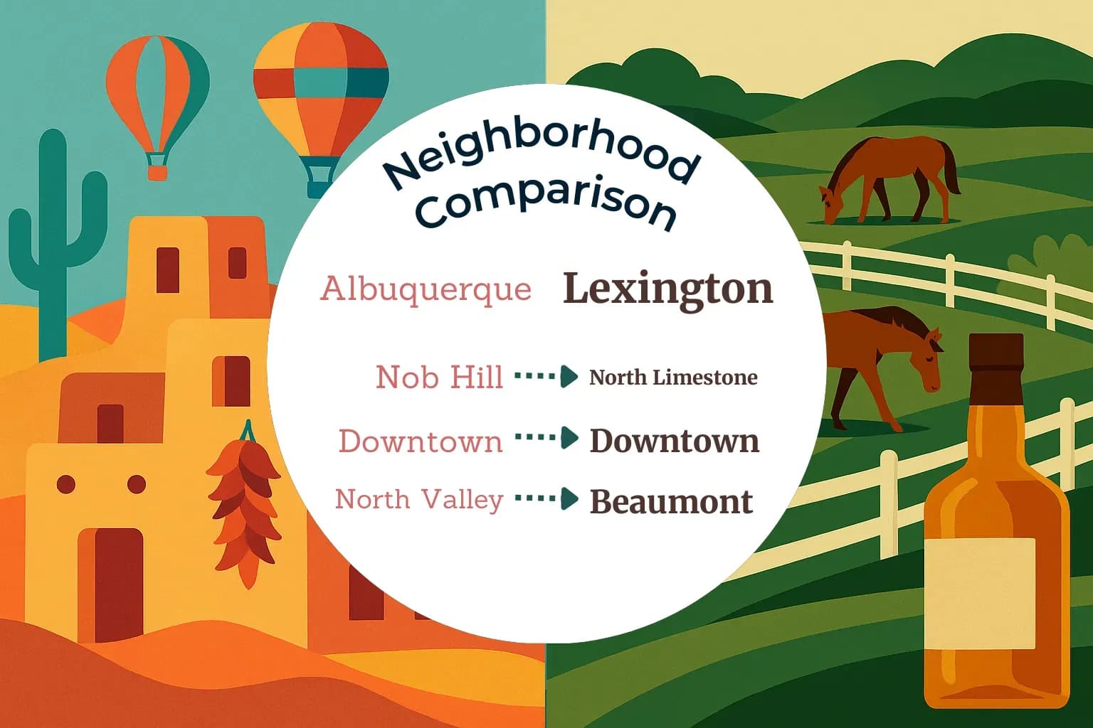Albuquerque vs Lexington Neighborhood Comparison