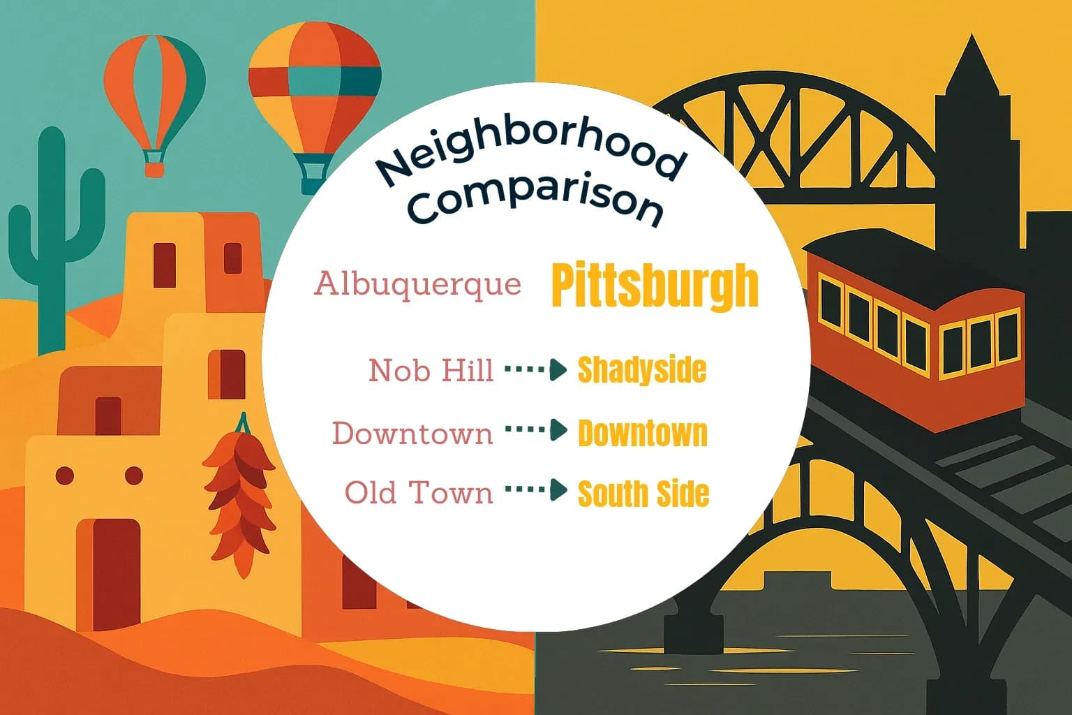 Albuquerque vs Pittsburgh Neighborhood Comparison