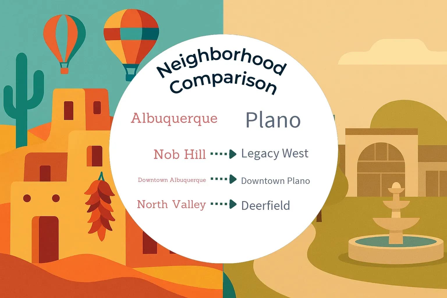 Albuquerque vs Plano Neighborhood Comparison