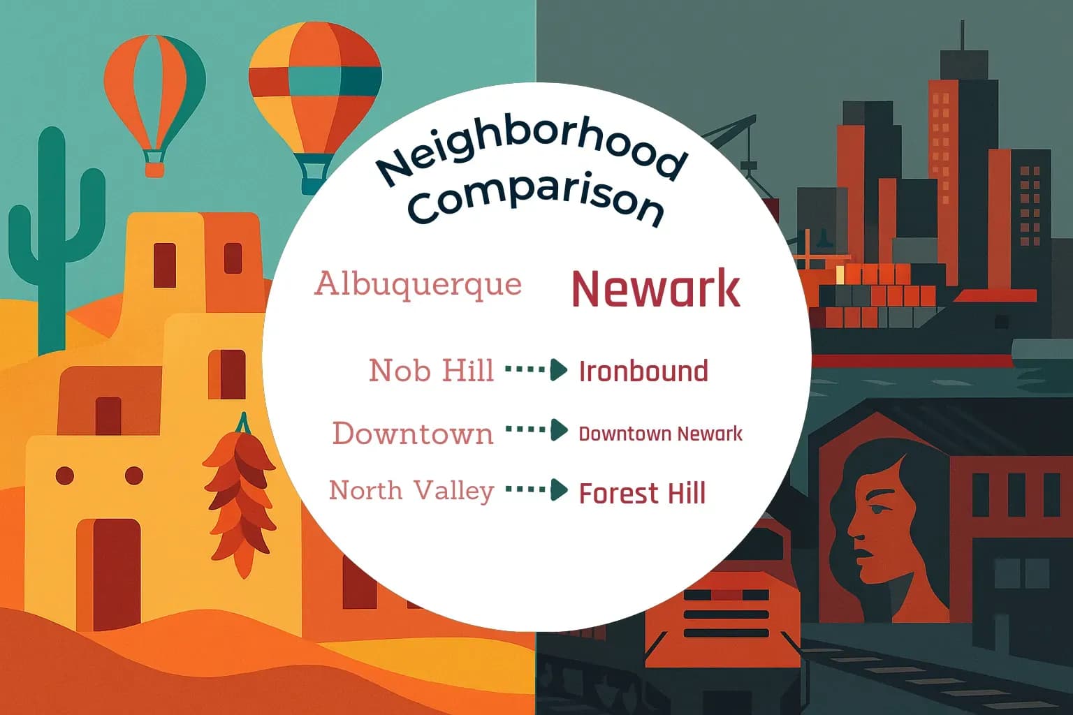 Albuquerque vs Newark Neighborhood Comparison