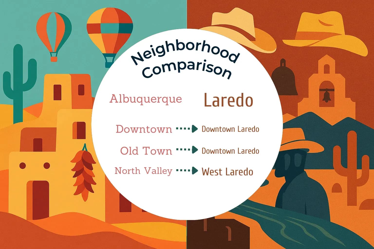 Albuquerque vs Laredo Neighborhood Comparison