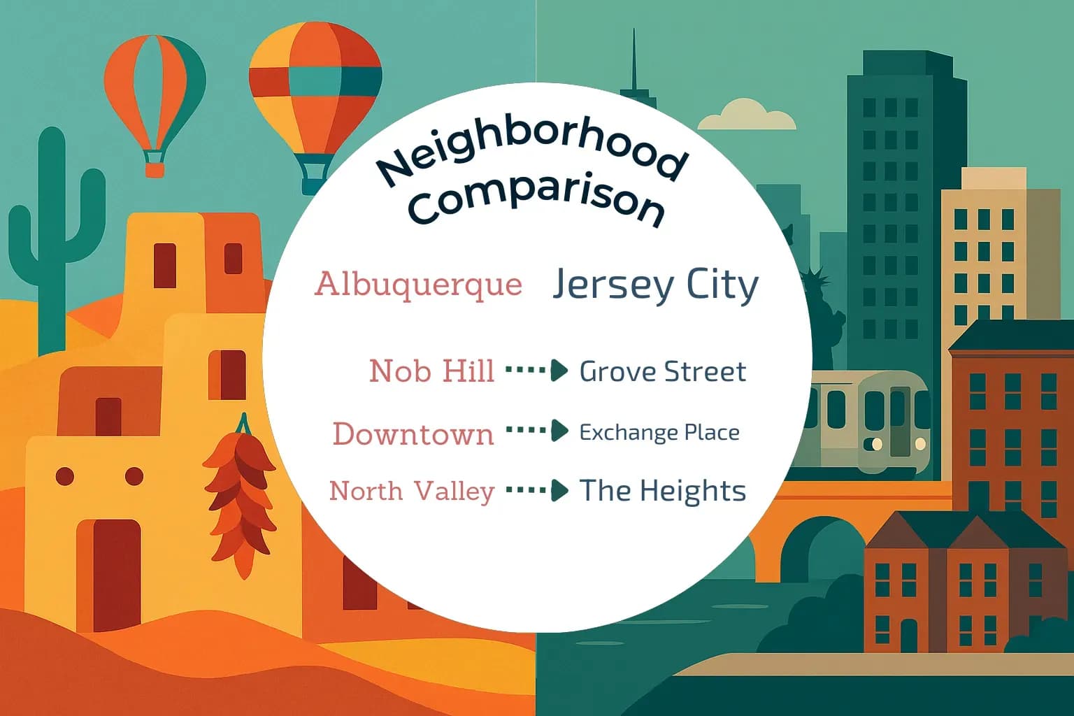 Albuquerque vs Jersey City Neighborhood Comparison