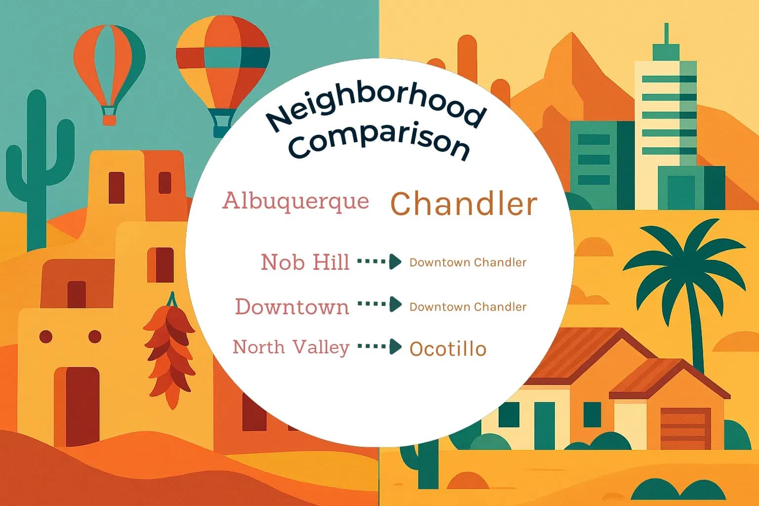 Albuquerque vs Chandler Neighborhood Comparison