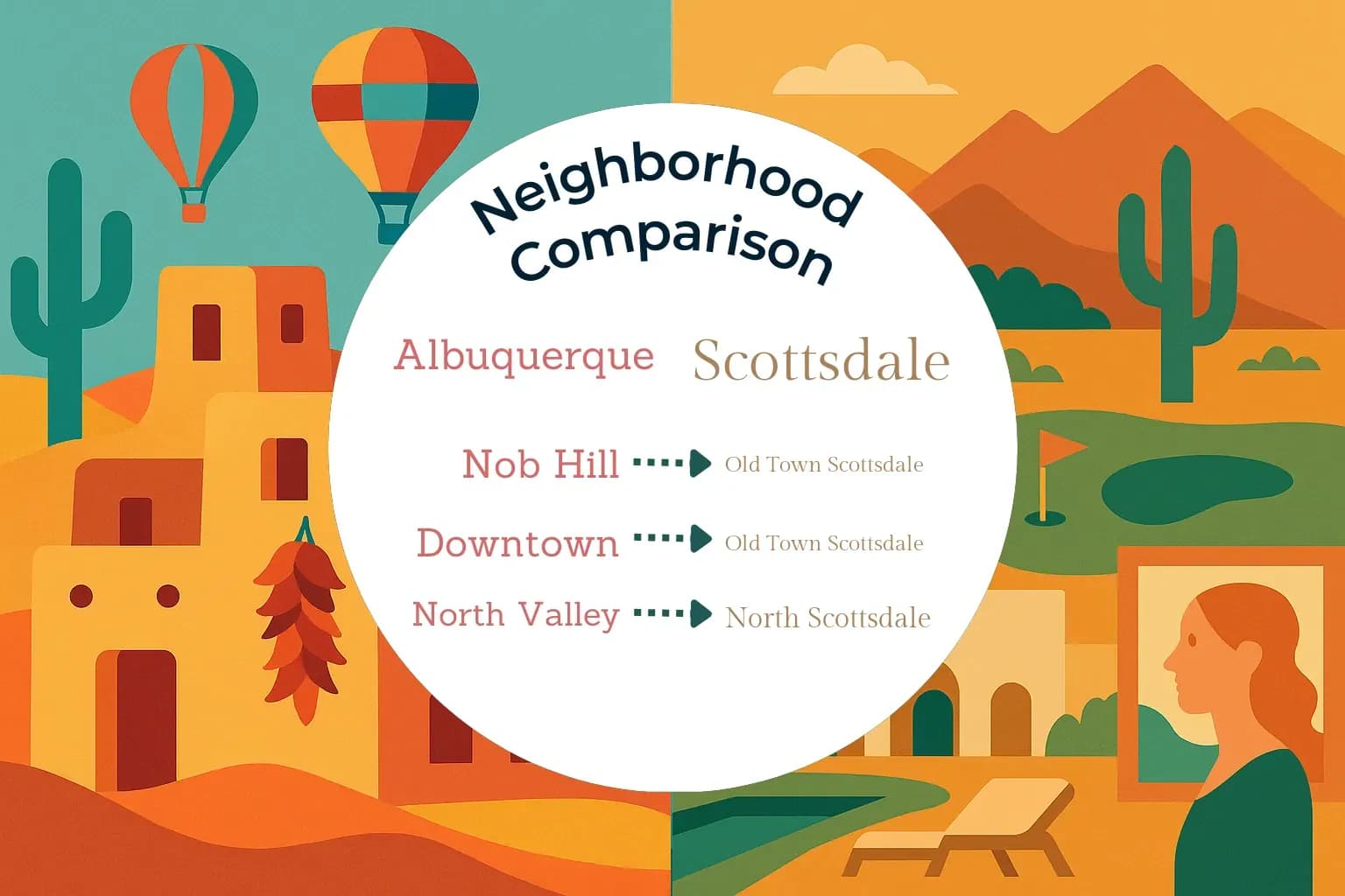 Albuquerque vs Scottsdale Neighborhood Comparison
