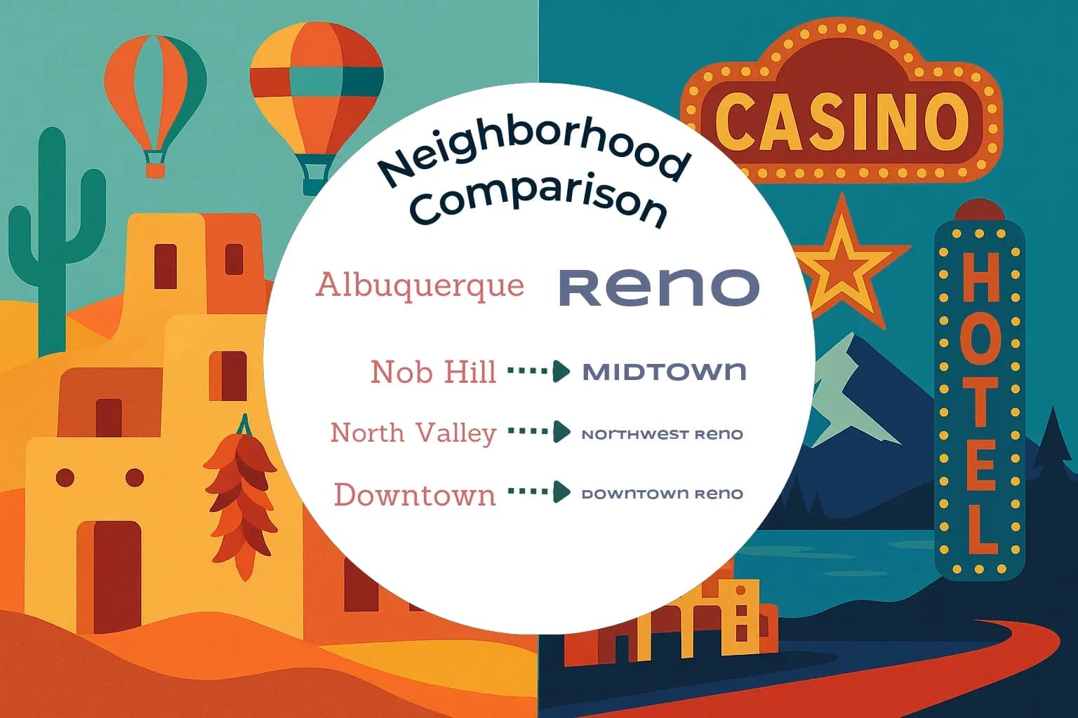 Albuquerque vs Reno Neighborhood Comparison