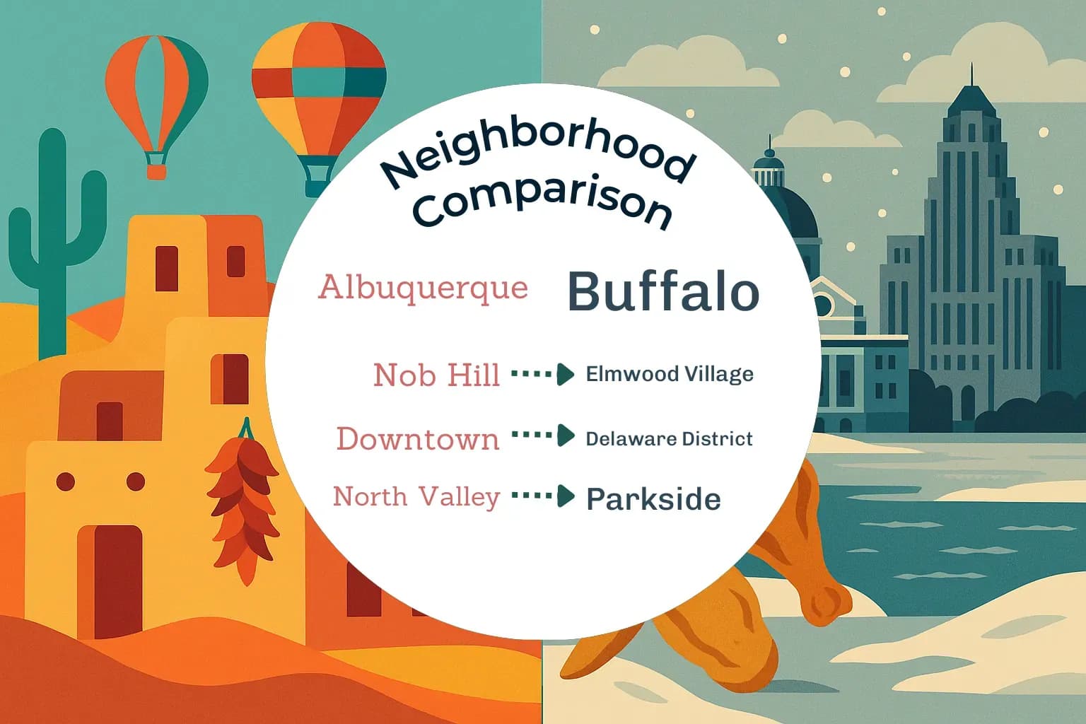 Albuquerque vs Buffalo Neighborhood Comparison