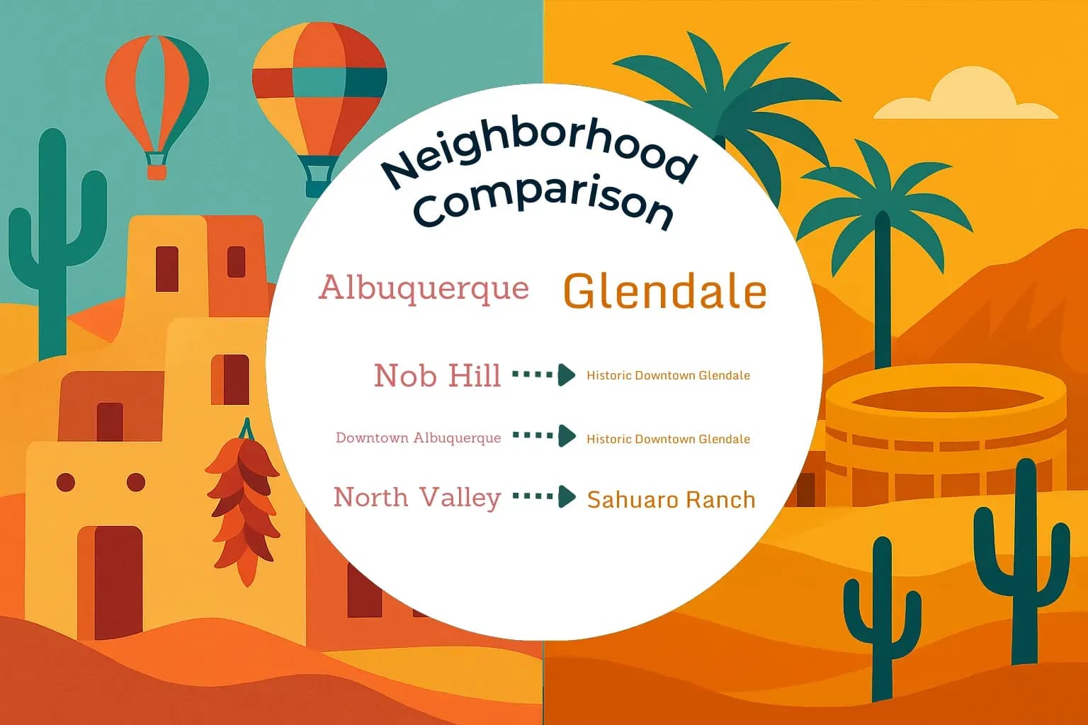 Albuquerque vs Glendale Neighborhood Comparison