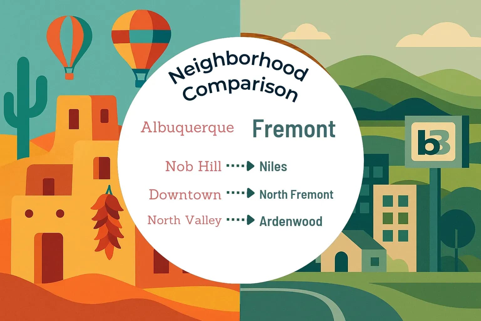 Albuquerque vs Fremont Neighborhood Comparison