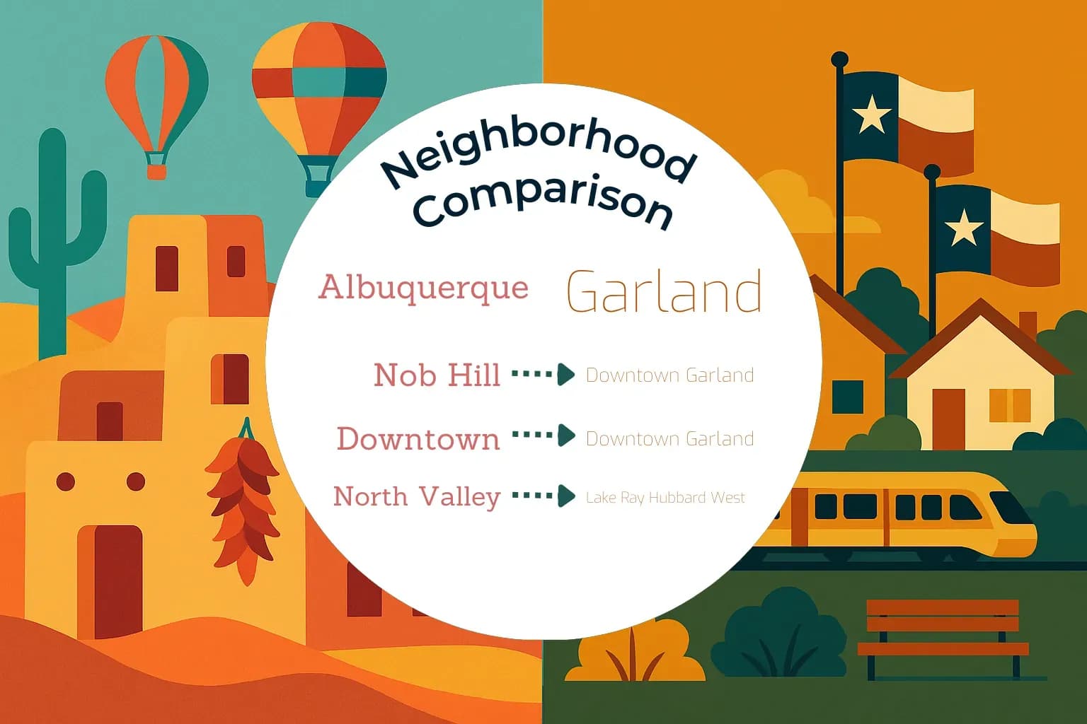 Albuquerque vs Garland Neighborhood Comparison