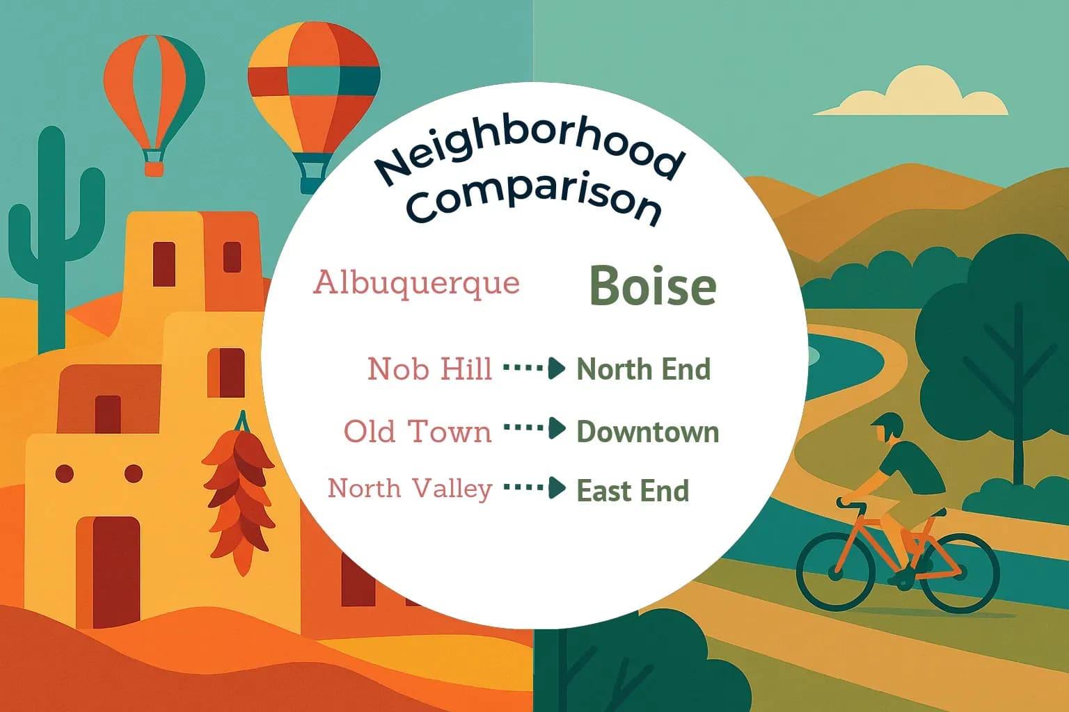 Albuquerque vs Boise Neighborhood Comparison