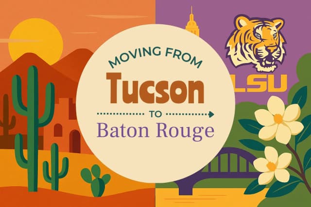 Moving from Tucson to Baton Rouge