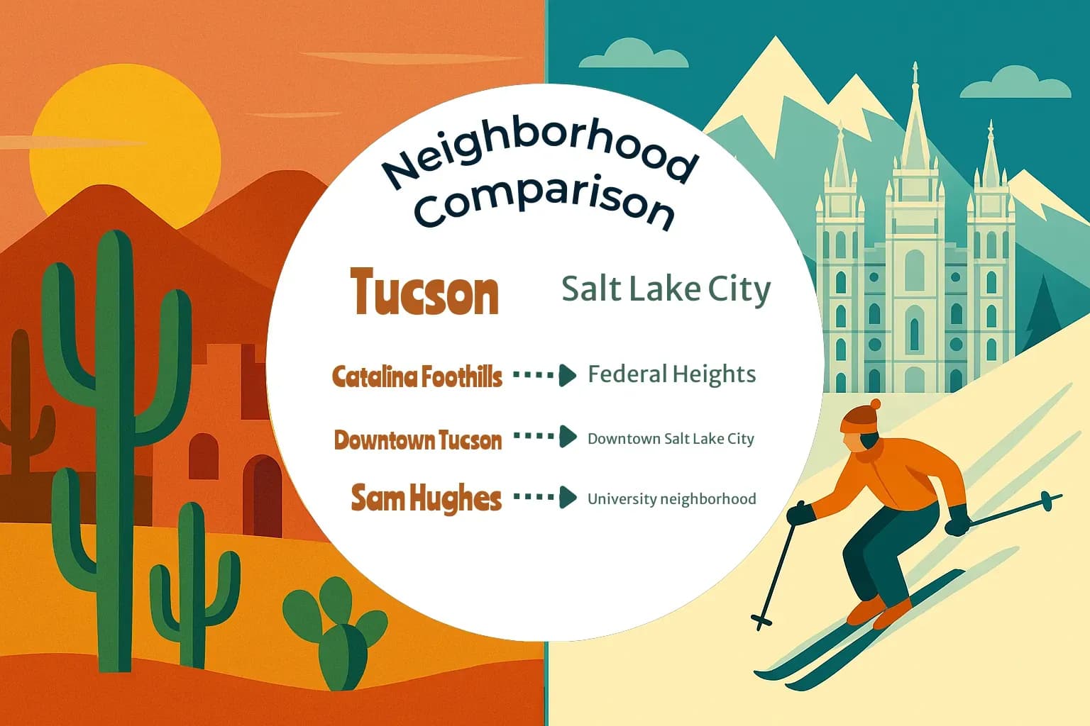 Tucson vs Salt Lake City Neighborhood Comparison