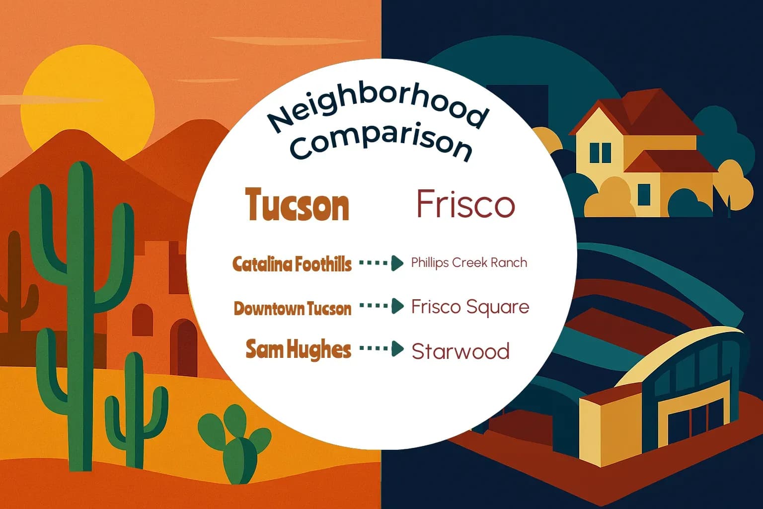 Tucson vs Frisco Neighborhood Comparison
