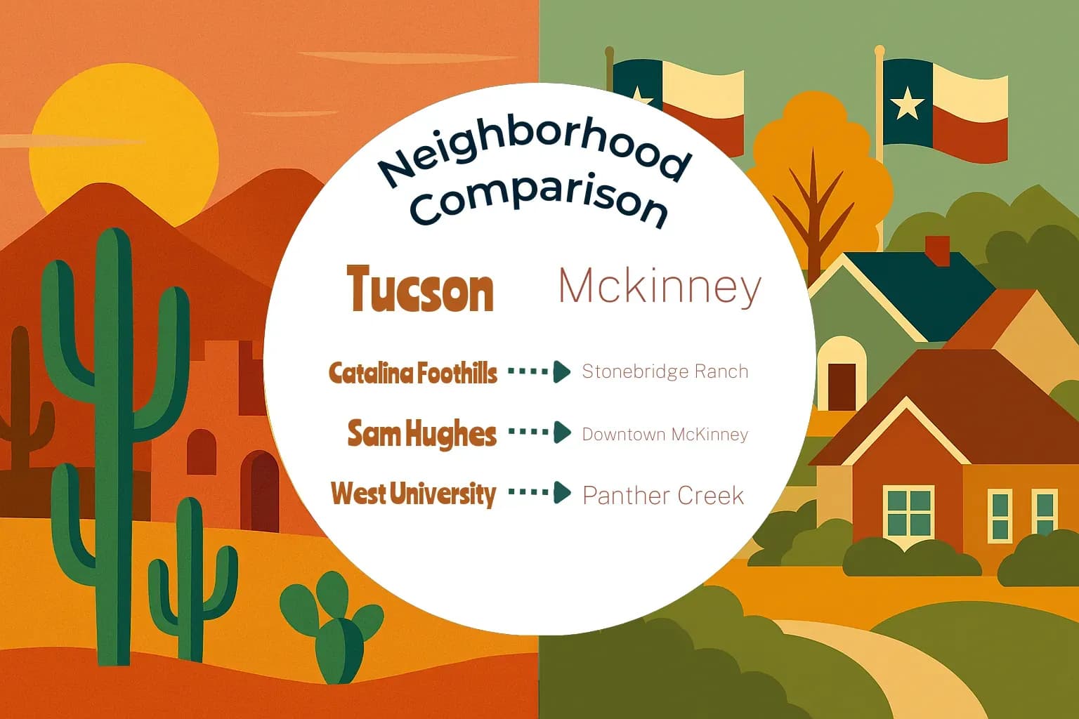 Tucson vs Mckinney Neighborhood Comparison