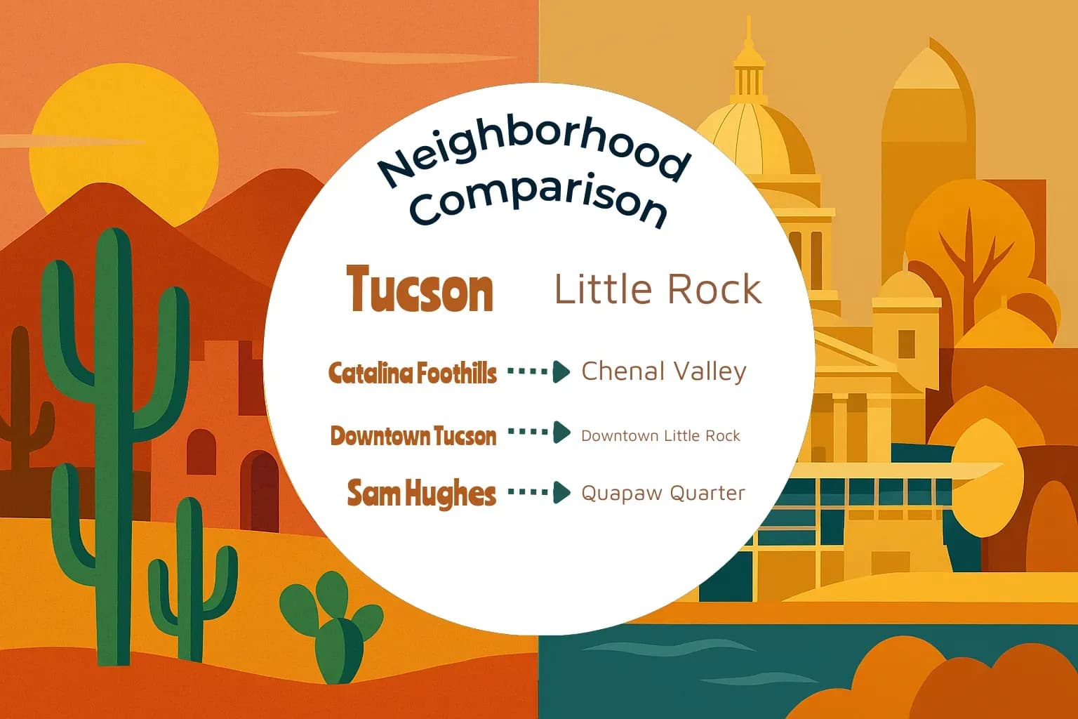 Tucson vs Little Rock Neighborhood Comparison