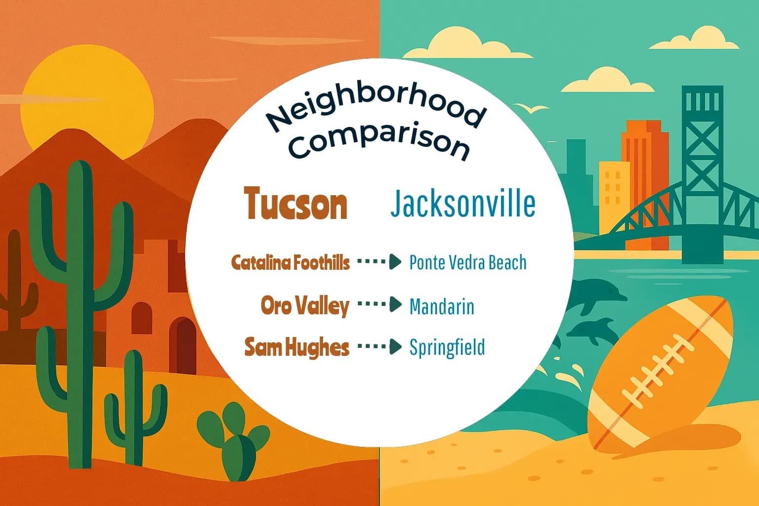 Tucson vs Jacksonville Neighborhood Comparison