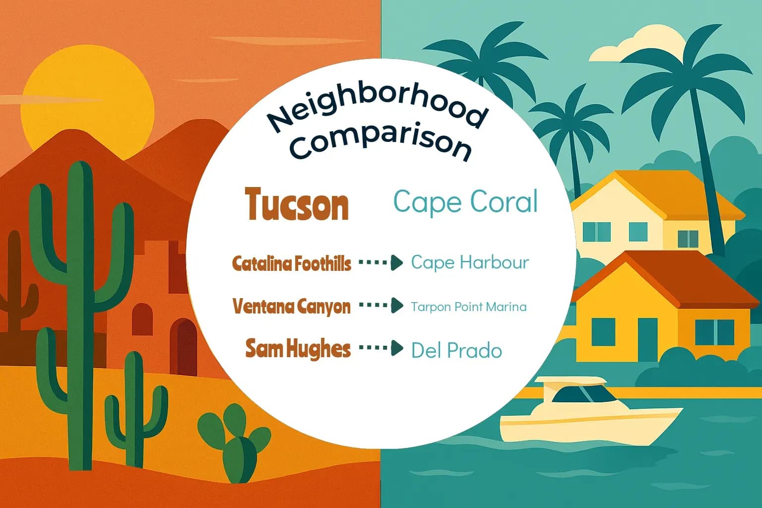 Tucson vs Cape Coral Neighborhood Comparison